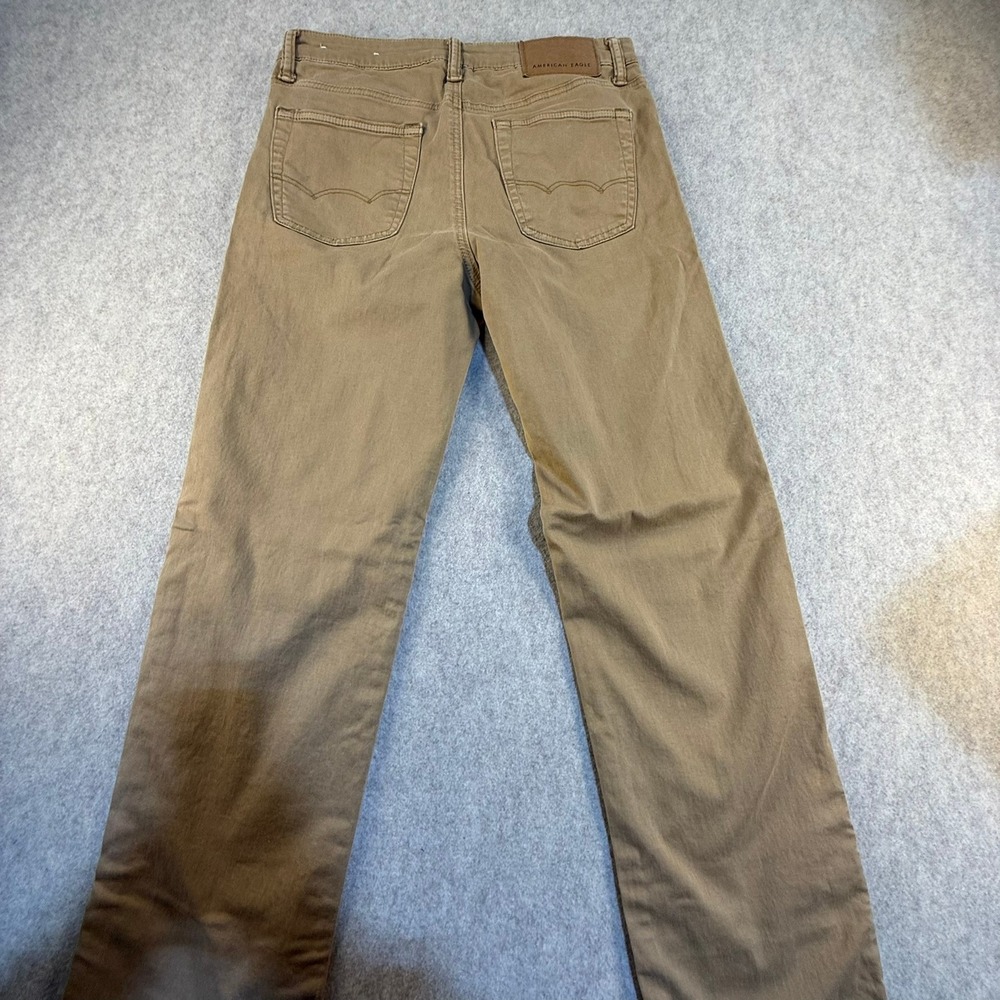 American Eagle Next Level Flex Slim Khaki Brown Pants Mens 29x34 Chino P0435 - Picture 5 of 6
